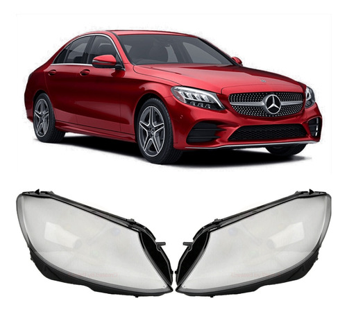 Lente Farol Mercedes C180 C200 C250 C300 2015 2016 2017 2018