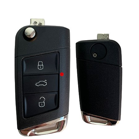 Chave Canivete Capa Carcaça Volkswagen Vw Gol Polo Fox Spacefox Voyage G5