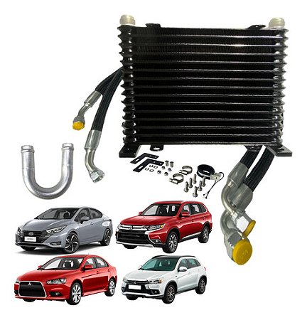 Kit Trocador Calor Óleo Câmbio Outlander Asx Fluence Lancer
