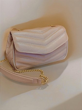 Bolsa couro legítimo corrente