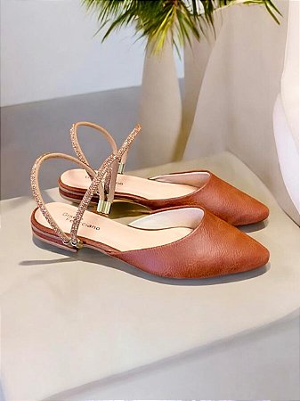 Sapatilha rústica strass