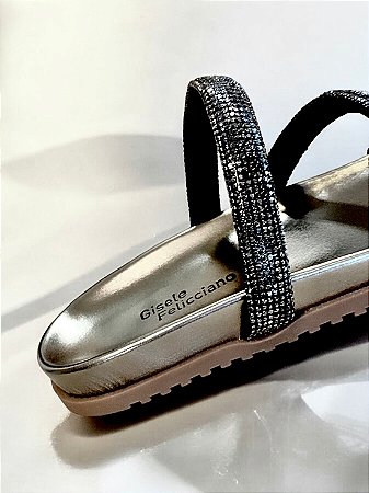 Papete ônix metalizada strass ônix