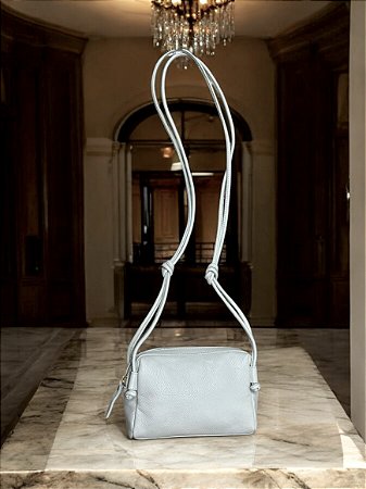 Mini bag gelo couro legítimo