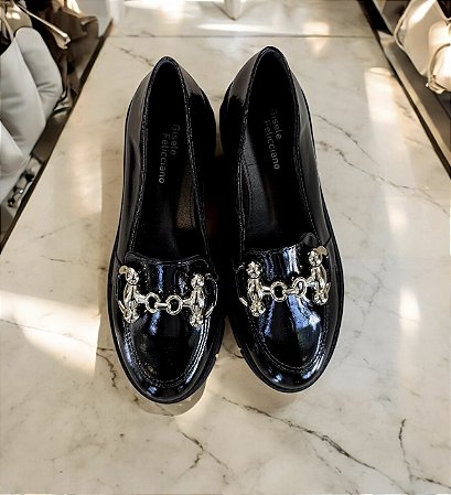 Mocassim Paris preto tratorado
