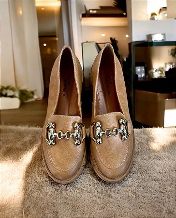 Mocassim Paris palha tratorado