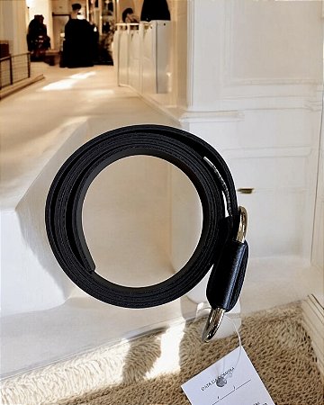 Cinto luxo couro legítimo preto