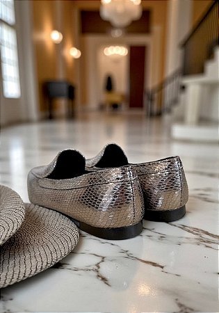 Mocassim luxo lezar gray