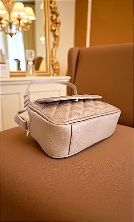 Bolsa Versales couro legítimo nude