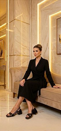 Sandália Paris Retrô Preta