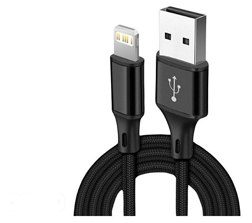Cabo Usb Compatível IPhone 5 6 7 8 Plus S X Xr Xs 11, 12, 13, 14, 15 Pro