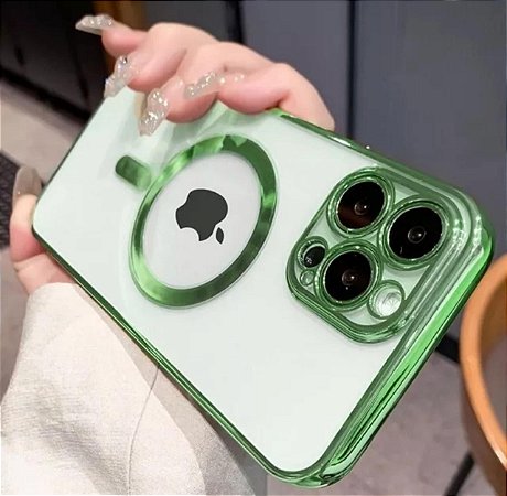 Case Magsafe Colors Blindex Luxo Proteção P/ Phone 13 Pro