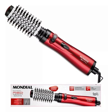 Escova Rotativa Infinity Keratin Mondial Red Er-11-kr 110v