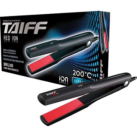 Prancha De Cabelo Taiff - Elegance Red Íon 200ºc Bivolt