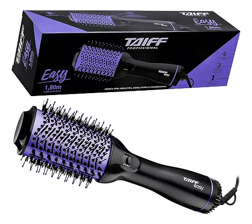 Escova Oval Secadora Taiff Easy Lilás 1200w 127v