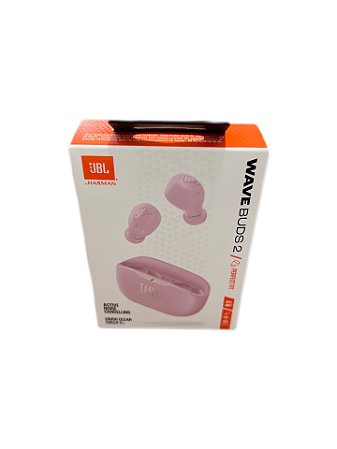Fone De Ouvido Bluetooth Sem Fio Wave Buds 2 Jbl - Rosa