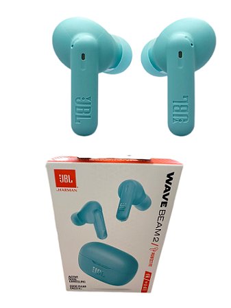 Fone De Ouvido Jbl Bluetooth Sem Fio Wave Beam 2 Jbl - Azul
