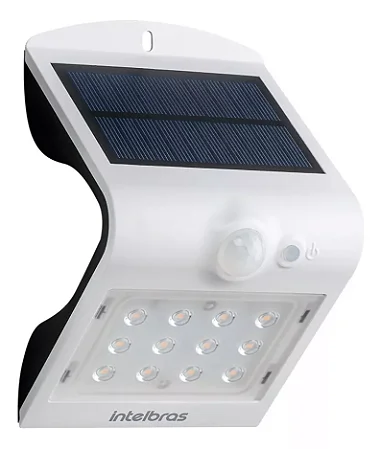 Arandela Solar Integrada Intelbras Asi 220 Luz Branca