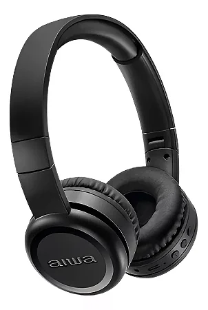 Fone De Ouvido Aiwa Aws-hp-03-b Bluetooth Preto