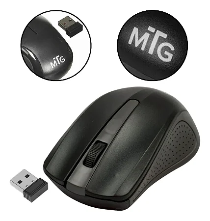 Mouse Ergonômico MTG Targus W839 Sem Fio Preto Usb