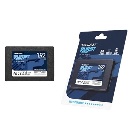 Ssd Patriot Burst Elite 1.92tb 2.5 Preto Sata 3
