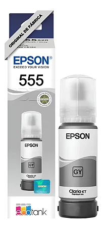 Refil De Tinta Epson 555 Cinza Foto L8160 L8180