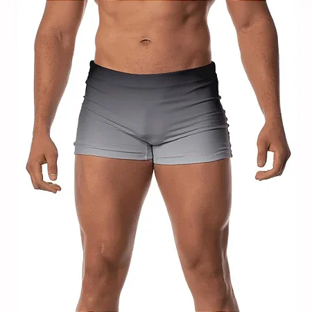 Sunga Boxer Cinza Premium Masculina Hana Rio Poliamida