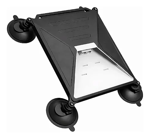 Suporte Case Silicone Com Ventosa Veicular P/ Starlink Mini Preto