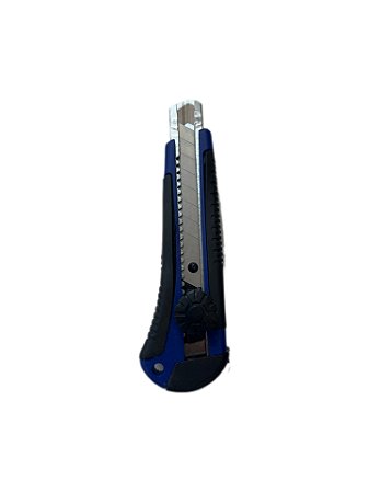 Estilete Retrátil Emborrachado 18mm Kian Azul