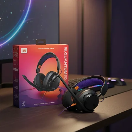 Fone Headset Jbl Quantum 250 Gamer Preto