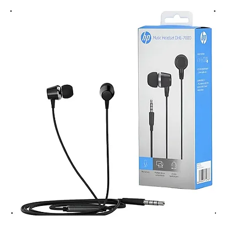 Fones De Ouvido Hp Dhe-7000 In Ear Preto