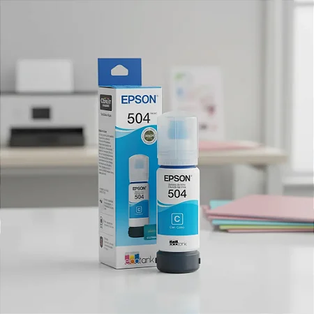 Garrafa De Tinta Epson T504222 Ciano 70ml