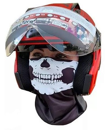 Bandana Caveira Moto Paintball Pesca Trilha Ciclismo