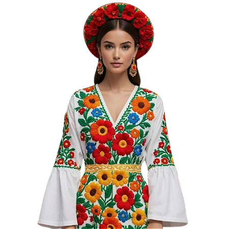 Vestido de Algodão Meu Primeiro Jardim I