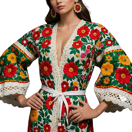 Vestido de Algodão Meu Primeiro Jardim II