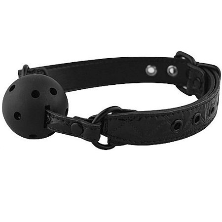 Mordaça Bola Com Respiradouro E Fivela Ajustável