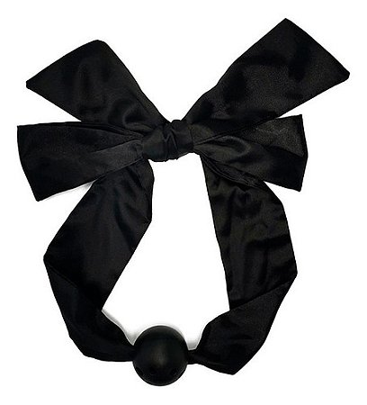 Mordaça Bola Com Furos Fita De Cetim De Amarrar