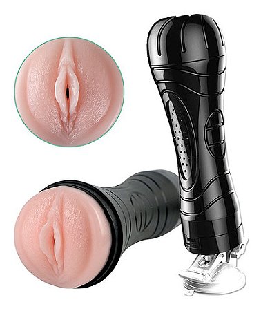 Masturbador Masculino Tipo Lanterna Com Ventosa Vagina