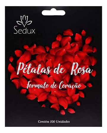 100 Pétalas De Rosas Em Formato De Coração Sem Perfume