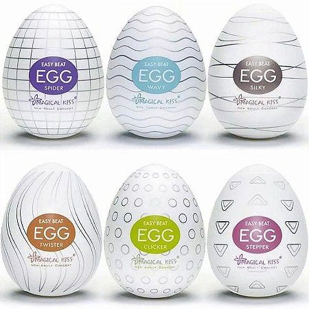 Compre 3 Egg Masturbação Masculino Magical Kiss Formato Ovo