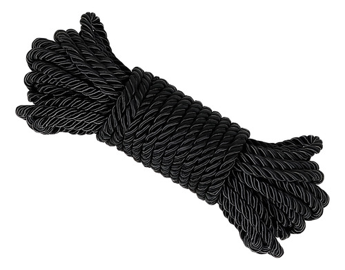 Corda Sado Fetiche Para Bondage Em Poliester 10 Metros 9442 Preto