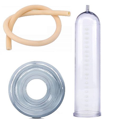 Kit Para Reposição Bomba Peniana Cilindro Anel E Mangueira