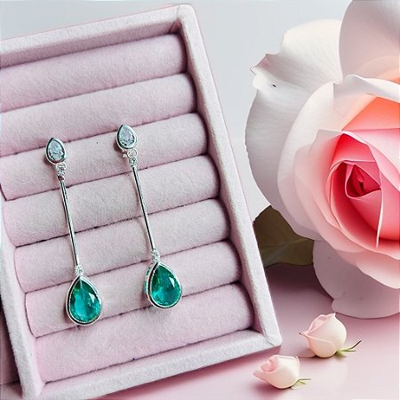 Brinco Slim Turquesa