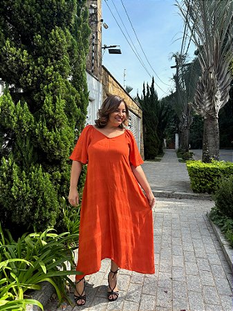 Vestido de linho