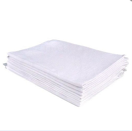 Pano De Chão Alvejado Branco 18 Batidas Unidade 42cm x 65cm
