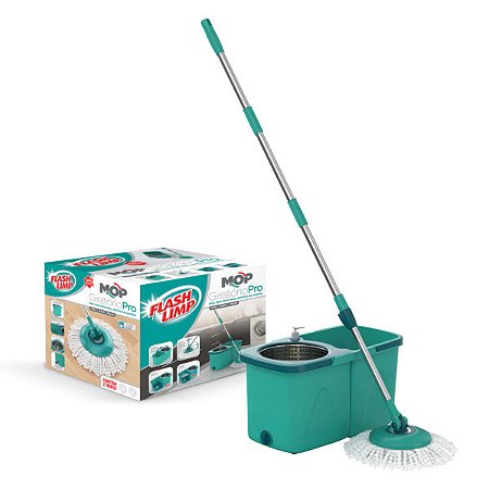 Mop Esfregão Giratório Pro Flash Limp