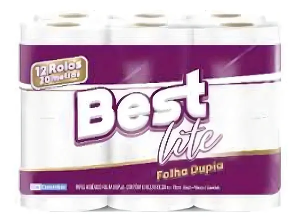 Papel Higiênico Best 20 Metros Pacote com 12 Rolos Folha Dupla