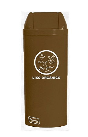 Cesto De Lixo 23L Bralimpia Coleta Seletiva Tampa Báscula