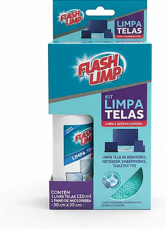 Kit Limpa Telas 120ml Flash Limp