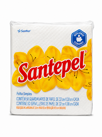 Guardanapo 30x33cm Santepel C/ 50Un