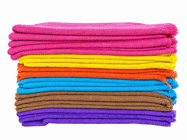 Pano De Chão Colorido 24 Batidas Unidade 49cm x 70cm (Cores Sortidas)